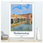 Bodenseeradweg - Auf dem Bodensee durch 3 Länder (hochwertiger Premium Wandkalender 2026 DIN A2 hoch), Kunstdruck in Hochglanz