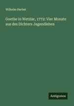 Goethe in Wetzlar, 1772: Vier Monate aus des Dichters Jugendleben