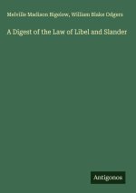 A Digest of the Law of Libel and Slander
