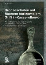 Bronzeschalen mit flachem horizontalem Griff (