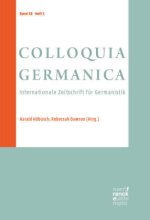 COLLOQUIA GERMANICA 58, 1