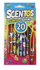 Scentos. Pachnące kredki świecowe. 20 kolorów