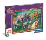 Puzzle super 104 elementów. Unicorn Academy