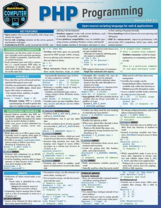 PHP Programming: a QuickStudy Laminated Reference Guide