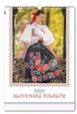 Slovenský folklór 2026 - nástenný kalendár