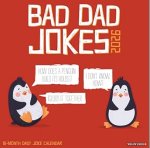Bad Dad Jokes 2026 12 X 12 Wall Calendar