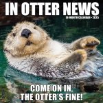 In Otter News 2026 12 X 12 Wall Calendar
