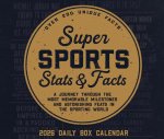 Super Sports STATS & Facts 2026 5.4 X 6.2 Box Calendar