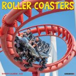 Roller Coasters 2026 12 X 12 Wall Calendar