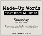 Made Up Words That Should Exist 2026 5.4 X 6.2 Box Calendar