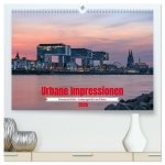 Urbane Impressionen: Domstadt Köln - Lebensgefühl am Rhein (hochwertiger Premium Wandkalender 2026 DIN A2 quer), Kunstdruck in Hochglanz