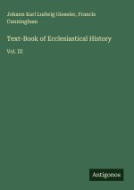 Text-Book of Ecclesiastical History