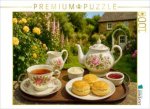 CALVENDO Puzzle Cream Tea in Cornwall | 1000 Teile Lege-Größe 64x48cm Foto-Puzzle für glückliche Stunden