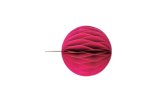 Wabenkugel mit Hänger, pink 8cm, 4St., Papier