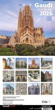 Cal. 2026 Pared (16x16 cm) Gaudí-1 B (S. Família)
