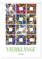 Vierklänge (Tischkalender 2026 DIN A5 hoch), CALVENDO Monatskalender