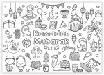 LE GRAND POSTER à COLORIER RAMADAN