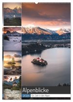 Alpenblicke - Ein Jahr in den Alpen (Wandkalender 2026 DIN A2 hoch), CALVENDO Monatskalender