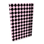 Notes A5 kratka z gumką Soft Touch Krata Pink