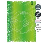 Zeszyt A4 32 kartki w 3 linie kolor 90g Piłka zielona