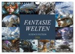 Fantasie Welten - Science Fiction (Wandkalender 2026 DIN A4 quer), CALVENDO Monatskalender