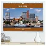 Hamburg, die Weltstadt im Norden von Deutschland (hochwertiger Premium Wandkalender 2026 DIN A2 quer), Kunstdruck in Hochglanz