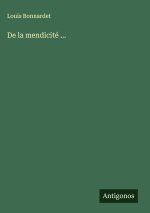 De la mendicité ...