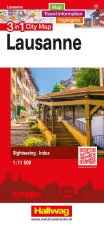 Hallwag Stadtplan Lausanne