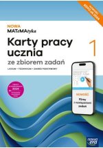 NOWA MATeMAtyka 1. Liceum i technikum. Karty pracy ucznia ze zbiorem zadań SMART. Zakres podstawowy.