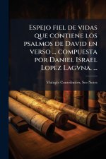 Espejo fiel de vidas que contiene los psalmos de David en verso ... compuesta por Daniel Israel Lopez Lagvna. ...