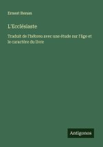 L'Ecclésiaste