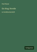 Ein Ring; Novelle