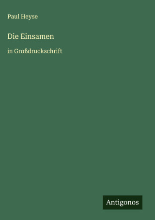 Die Einsamen