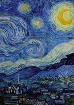 Notizbuch A4 liniert - 100 Seiten Soft Cover - van Gogh Sternennacht - FSC Papier