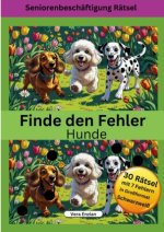 Finde den Fehler - Hunde - Seniorenbeschäftigung Rätsel - Grossformat