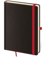 Zápisník Black Red - linkovaný L