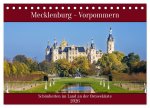 Mecklenburg - Vorpommern, Schönheiten im Land der Ostseeküste (Tischkalender 2026 DIN A5 quer), CALVENDO Monatskalender