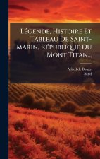 LÃ(c)gende, Histoire Et Tableau De Saint-marin, RÃ(c)publique Du Mont Titan...