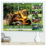 Rostige alte Traktoren (hochwertiger Premium Wandkalender 2026 DIN A2 quer), Kunstdruck in Hochglanz