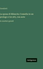 La sposa di Mènecle; Comedia in un prologo e tre atti, con note