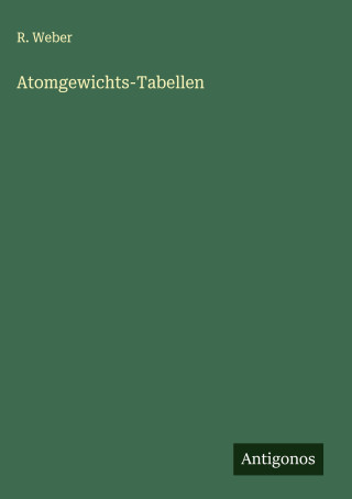 Atomgewichts-Tabellen