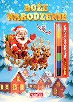 Boże Narodzenie. Kolorowanka z naklejkami (modułowa kredka)