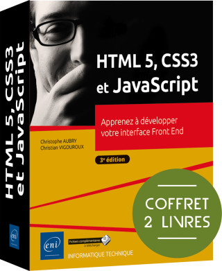HTML5, CSS3 et JavaScript - Coffret de 2 livres