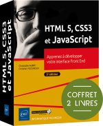 HTML5, CSS3 et JavaScript - Coffret de 2 livres