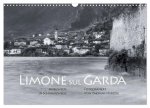 Limone sul Garda schwarzweiß (Wandkalender 2026 DIN A3 quer), CALVENDO Monatskalender