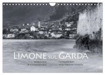 Limone sul Garda schwarzweiß (Wandkalender 2026 DIN A4 quer), CALVENDO Monatskalender