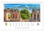 Sizilien - Von Palermo nach Syrakus (Tischkalender 2026 DIN A5 quer), CALVENDO Monatskalender