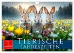 Tierische Jahreszeiten (Wandkalender 2026 DIN A4 quer), CALVENDO Monatskalender