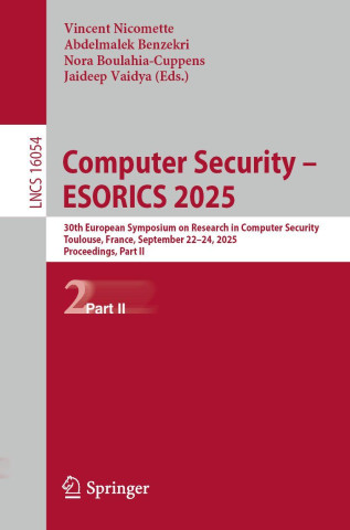 Computer Security - ESORICS 2025