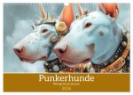 Punkerhunde - Witzige Illustrationen (Wandkalender 2026 DIN A3 quer), CALVENDO Monatskalender